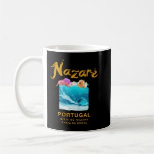 Nazare Portugal  Retro Surfing 986 Koffiemok