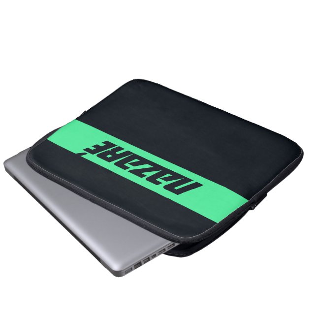 Nazaré – Portugal Surfin Surf Laptop Sleeve (Voorkant onderkant)