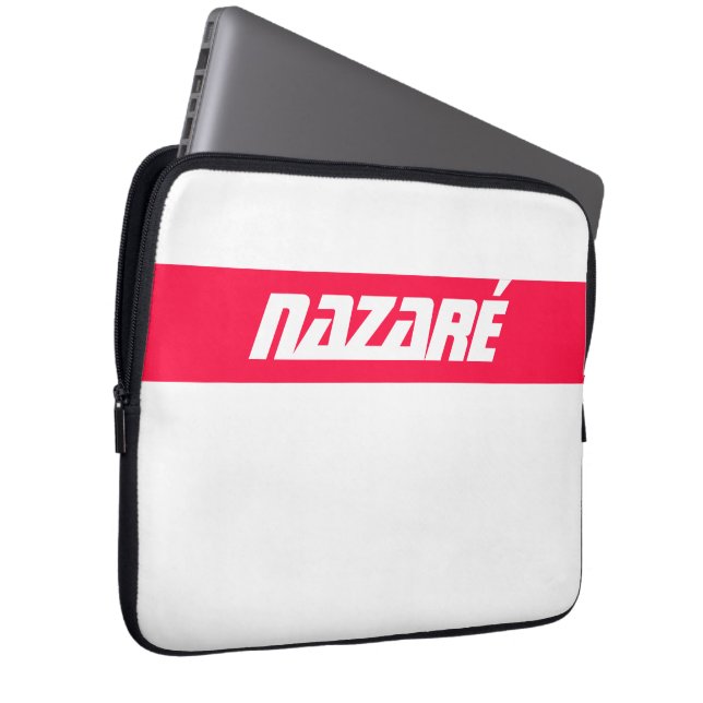 Nazaré – Portugal Surfin Surf Laptop Sleeve (Voorkant Rechts)