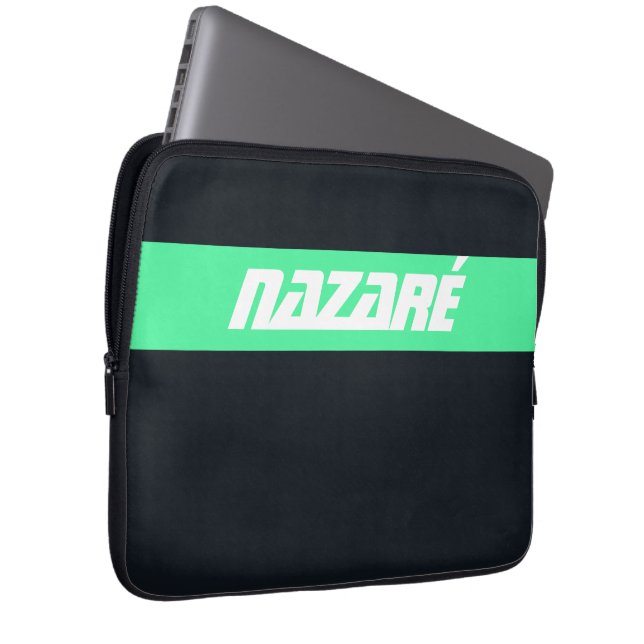 Nazaré – Portugal Surfin Surf Laptop Sleeve (Voorkant Rechts)