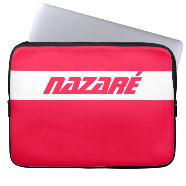Nazaré - Portugal Surfin Surf Laptop Sleeve (Voorkant)