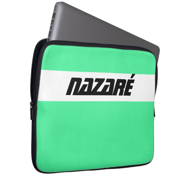 Nazaré – Portugal Surfin Surf Laptop Sleeve (Voorkant Rechts)