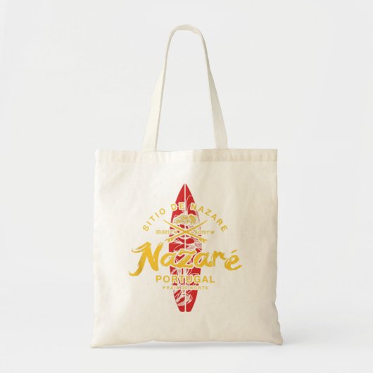 Nazare Portugal  Surfing 498 Tote Bag (Voorkant)