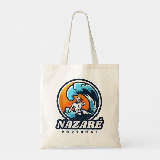Nazare Portugal Surfing Competition  Surf S Tote Bag (Achterkant)