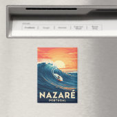 Nazare Portugal Surfing Magneet (Insitu (Vaatwasser))