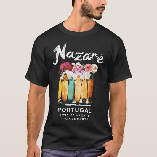 Nazare Portugal Surfing T-shirt (Voorkant)