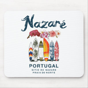 Nazare Portugal Vintage Surfen _4  Muismat