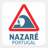 Nazare Vierkante Sticker (Voorkant)