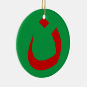 "NAZARENE - CHRISTELIJKE SOLIDARITEIT" KERAMISCH ORNAMENT (Rechts)