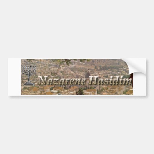 Nazarene Hasidim Bumpersticker (Voorkant)