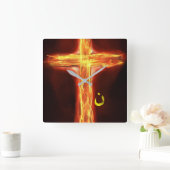 "Nazarene" Vierkante Klok (Huis)