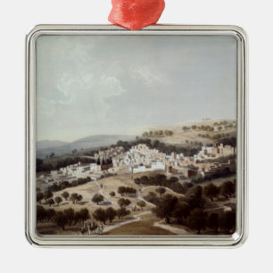 Nazareth, gegraveerd door Terry Metalen Ornament