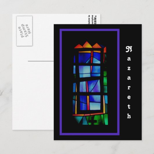 Nazareth Glas in lood Window Briefkaart (Voorkant / Achterkant)