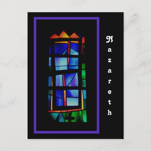Nazareth Glas in lood Window Briefkaart (Voorkant)