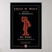 Nazca Geoglyphs-Astronaut Poster (Voorkant)