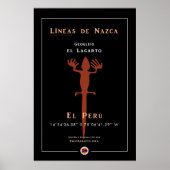 Nazca Geoglyphs-Lizard Poster (Voorkant)