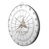 Nazca Hummingbird Geoglyph Newsprint Dartbord (Voorkant Rechts)