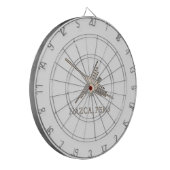 Nazca Hummingbird Geoglyph Newsprint Dartbord (Voorkant Links)