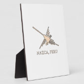 Nazca Hummingbird Geoglyph Newsprint Fotoplaat (Zijkant)