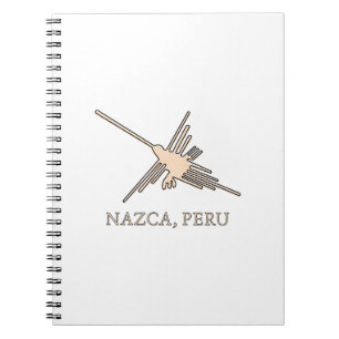 Nazca Hummingbird Geoglyph Newsprint Notitieboek