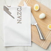 Nazca Hummingbird Geoglyph Newsprint Theedoek (Quarter Fold)