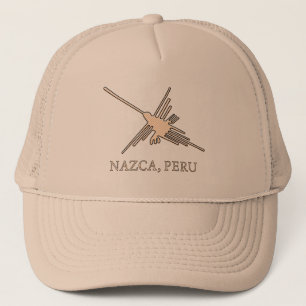 Nazca Hummingbird Geoglyph Newsprint Trucker Pet