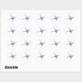Nazca Hummingbird glas sticker (Vel)