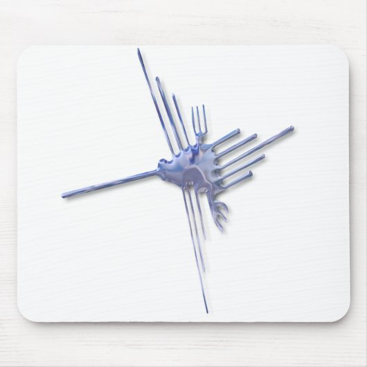 Nazca Hummingbird glass mousepad Muismat (Voorkant)