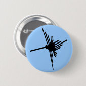 Nazca Hummingbird knop Ronde Button 5,7 Cm (Voorkant /achterkant)
