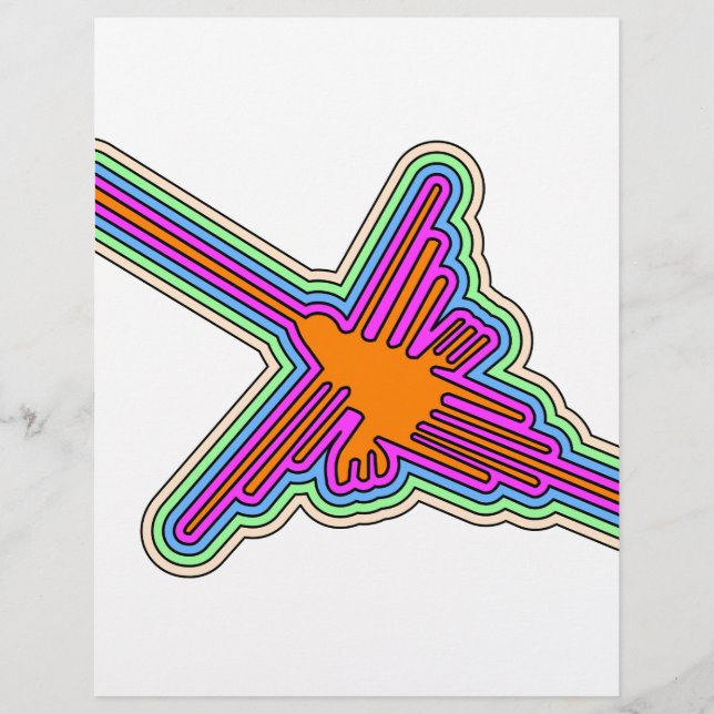 Nazca Hummingbird Peru Drawing (Voorkant)