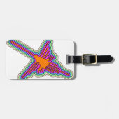 Nazca Hummingbird Peru Drawing Bagagelabel (Voorkant horizontaal)