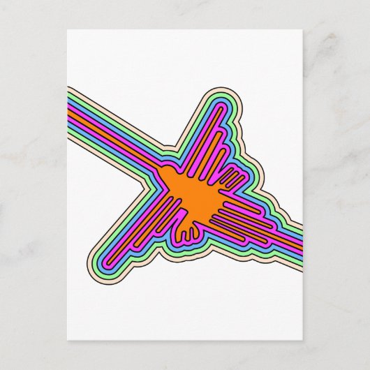 Nazca Hummingbird Peru Drawing Briefkaart (Voorkant)