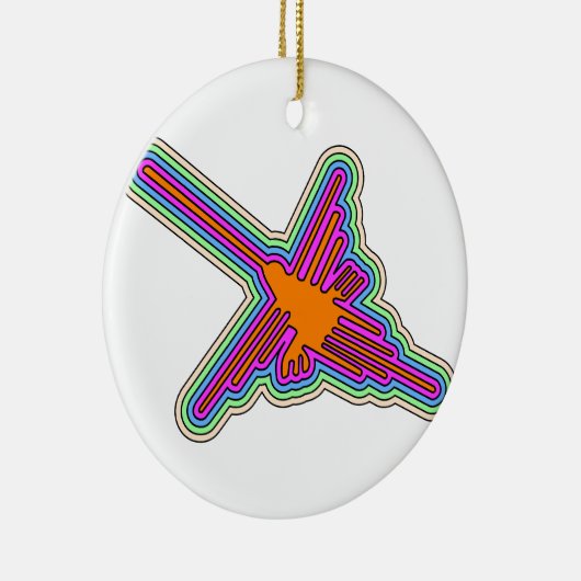 Nazca Hummingbird Peru Drawing Keramisch Ornament (Rechts)