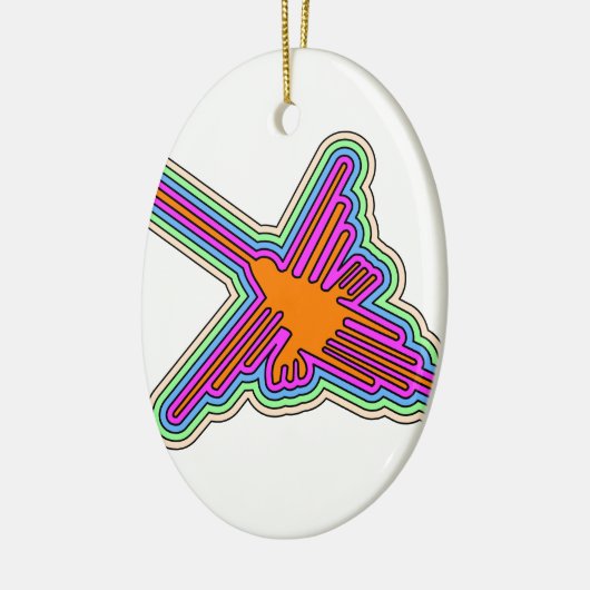 Nazca Hummingbird Peru Drawing Keramisch Ornament (Links)