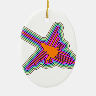 Nazca Hummingbird Peru Drawing Keramisch Ornament