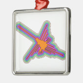 Nazca Hummingbird Peru Drawing Metalen Ornament (Links)