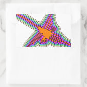 Nazca Hummingbird Peru Drawing Rechthoekige Sticker (Tas)