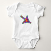Nazca Hummingbird Peru Drawing Romper (Voorkant)