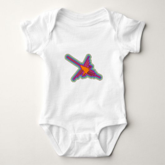 Nazca Hummingbird Peru Drawing Romper (Voorkant)