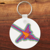 Nazca Hummingbird Peru Drawing Sleutelhanger (Voorkant)