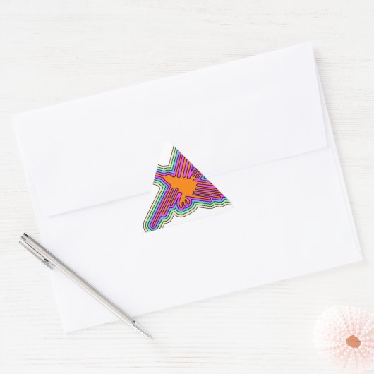 Nazca Hummingbird Peru Drawing Sticker (Envelop)