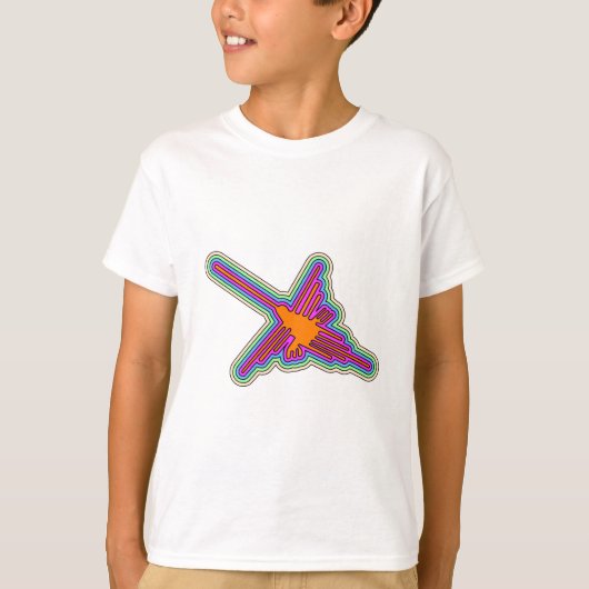Nazca Hummingbird Peru Drawing T-shirt (Voorkant)