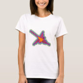 Nazca Hummingbird Peru Drawing T-shirt (Voorkant)