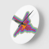 Nazca Hummingbird Peru-tekening Ronde Klok (Hoek)