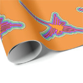 Nazca Hummingbird Peru trekt op Sinaasappel Cadeaupapier (Rol Hoek)