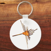 Nazca Hummingbird RoestSleutelhanger Sleutelhanger (Voorkant)