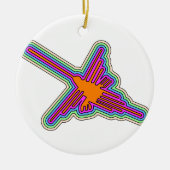 Nazca Kolibrie Peru Tekening Keramisch Ornament (Voorkant)