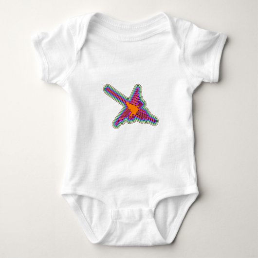Nazca Kolibrie Peru Tekening Romper (Voorkant)