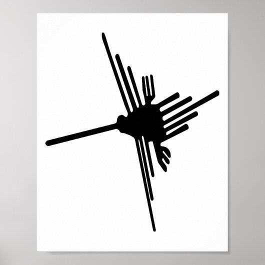 Nazca Kolibrie poster (Voorkant)