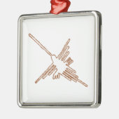 Nazca-lijnen Hummingbird-schets Metalen Ornament (Links)